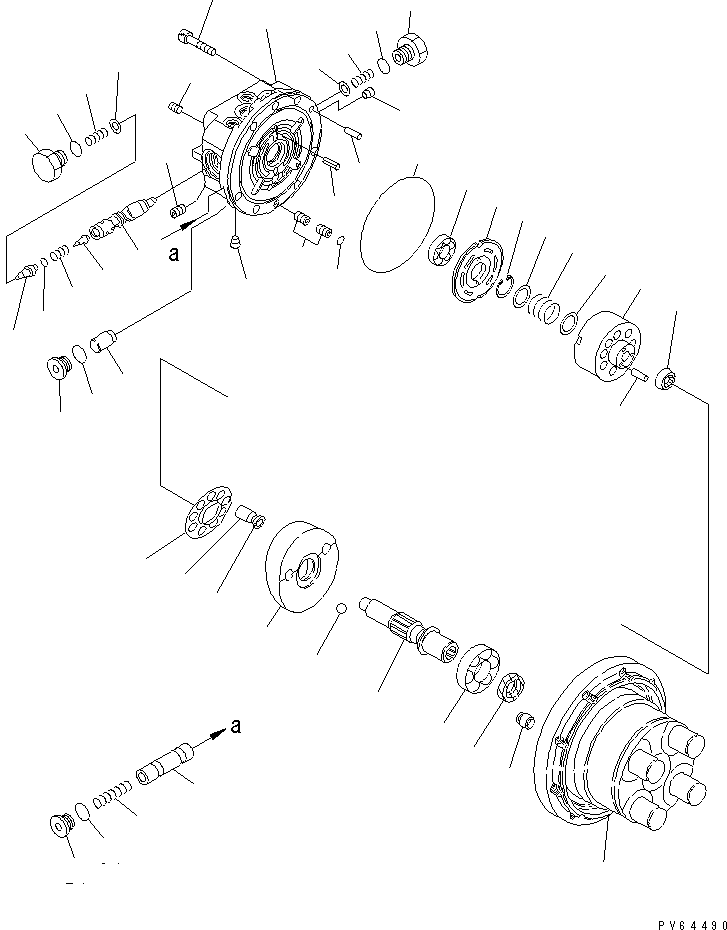 MOTOR SUB ASS'Y,TRAVEL FUPMV-1B2412AY KOMATSU
