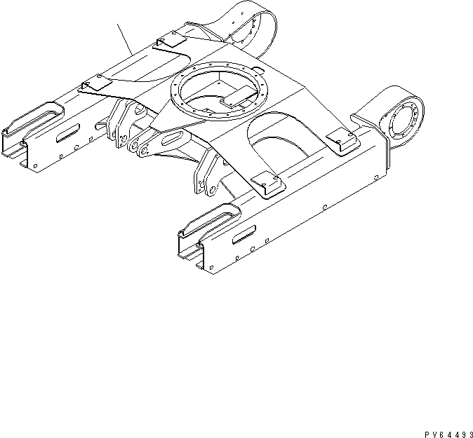 Рама гусеничной тележки 20C-30-31112 KOMATSU