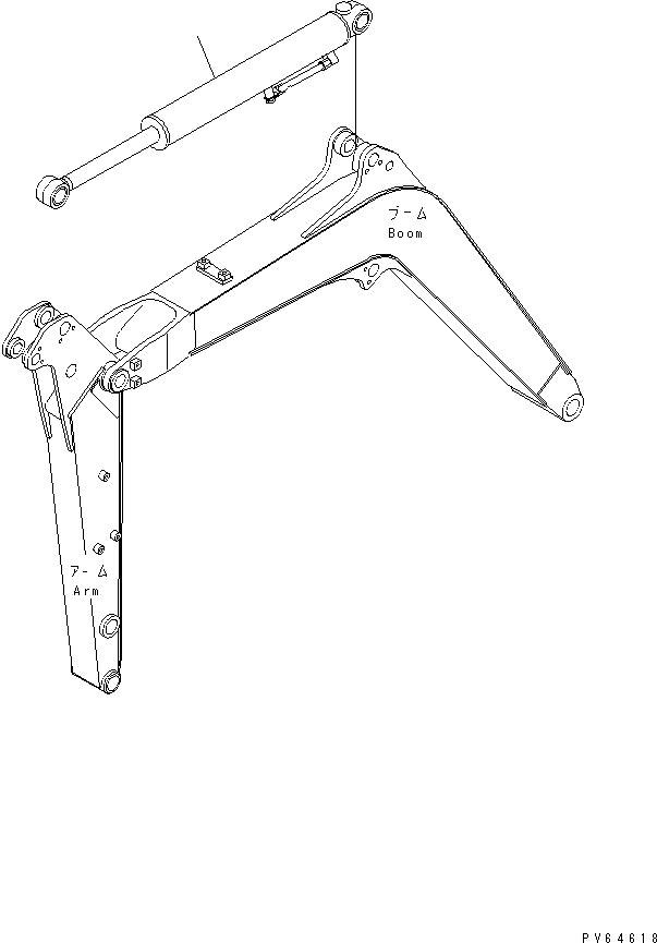 CYLINDER GROUP,ARM (721-00-70490) KOMATSU