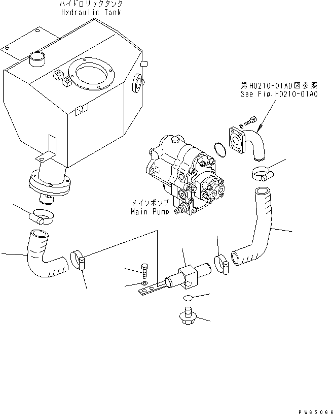 Шланг 22J-62-16111 KOMATSU
