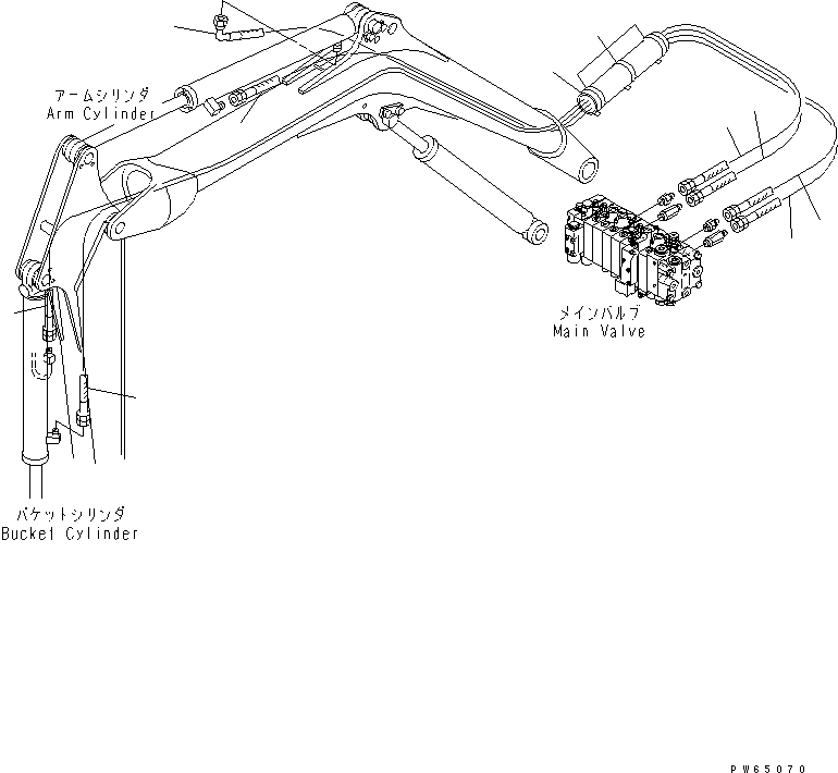 HOSE, 3500MM 22J-62-1A121 KOMATSU
