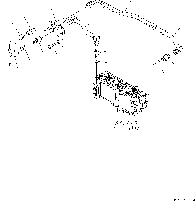 Ниппель 10E-853-6110 KOMATSU