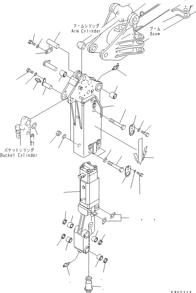 ARM,BREAKER 21U-970-2133 KOMATSU