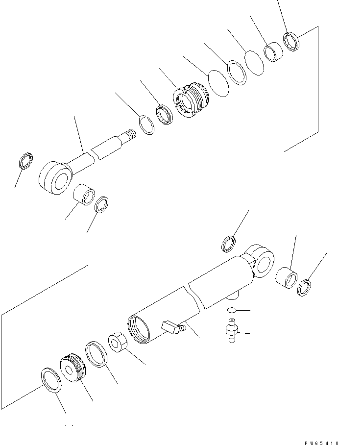 CYLINDER ASS'Y,SWING PAINT (1) 721-00-50370 KOMATSU