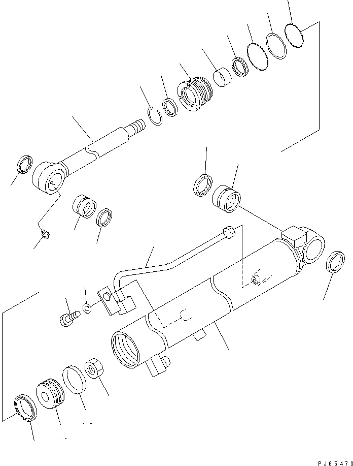 CYLINDER ASS'Y,BUCKET 21U-63-02480 KOMATSU