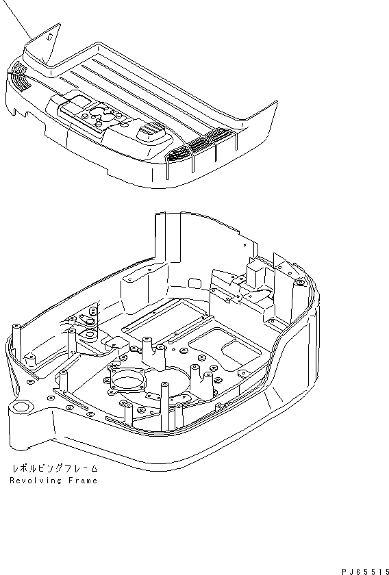 Коврик пола 22J-54-1A210 KOMATSU