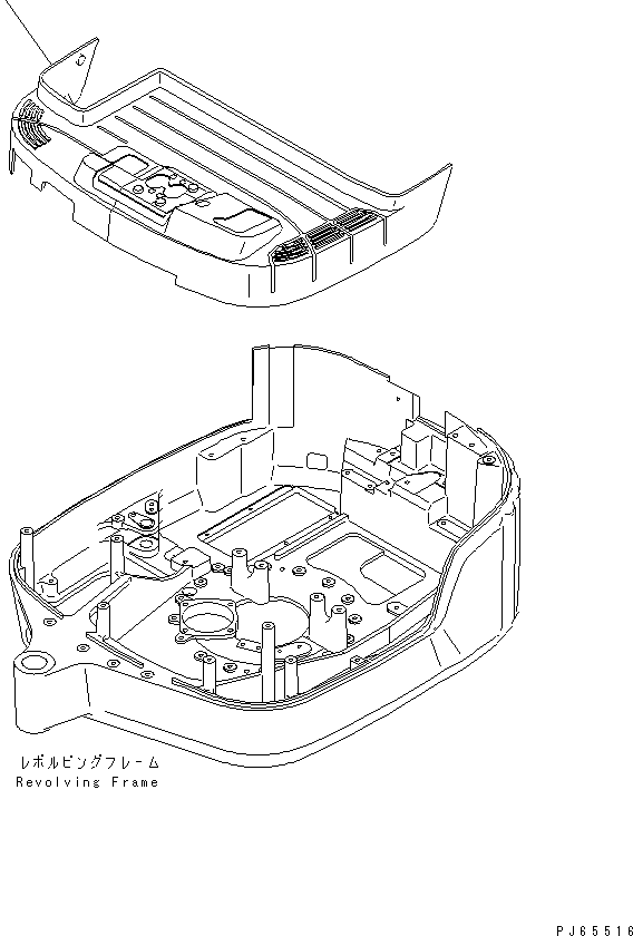 Коврик пола 22J-54-1A220 KOMATSU