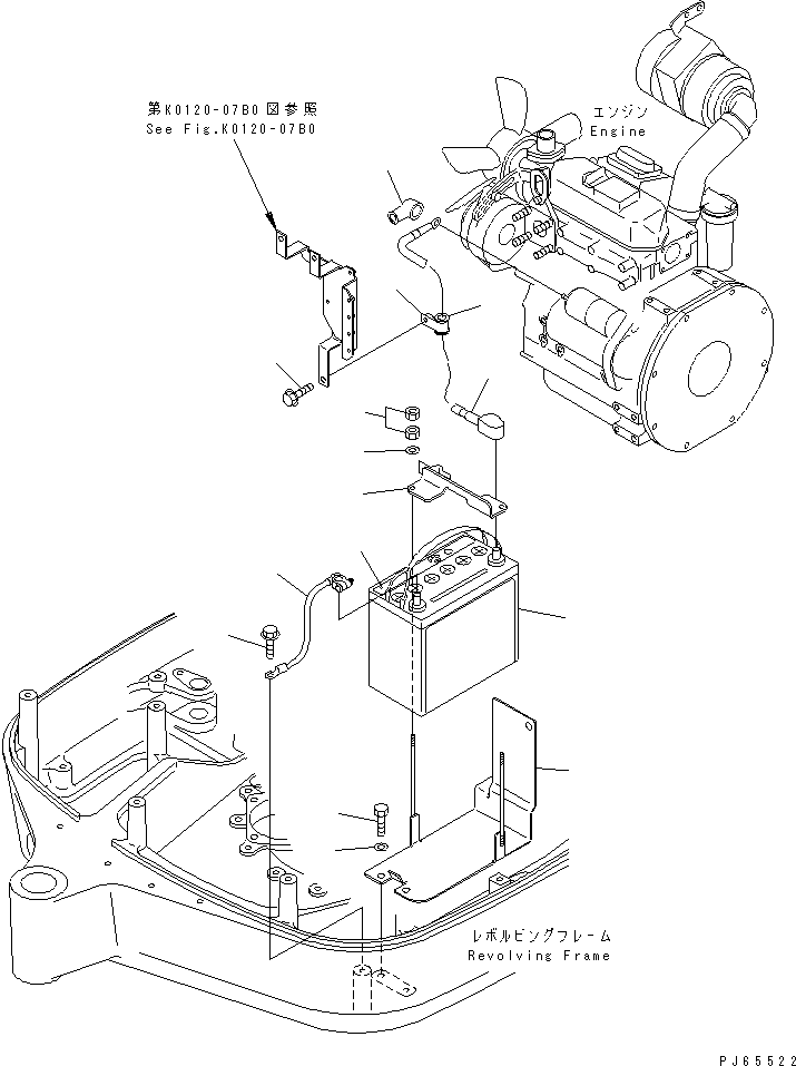 BATTERY,WET 22J-06-1A210 KOMATSU