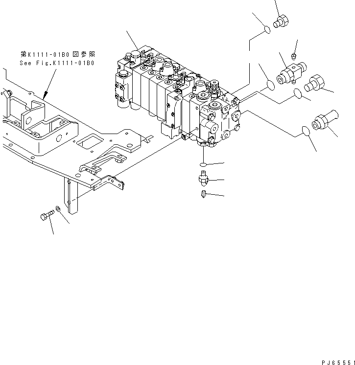 Тройник 22J-62-16241 KOMATSU