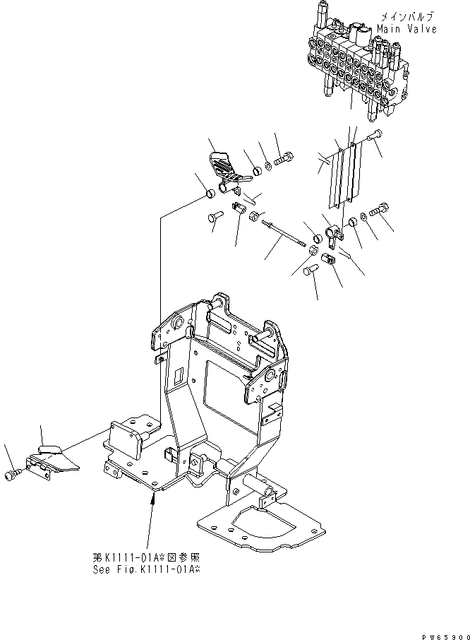 LOCK,SWING 21S-43-31621 KOMATSU