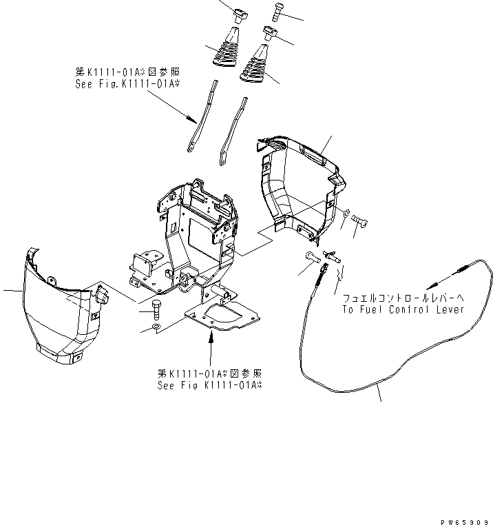Кабель 21S-43-31822 KOMATSU