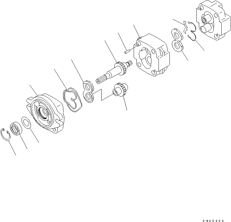 корпус редуктора (\7\705-41-17F10) KOMATSU