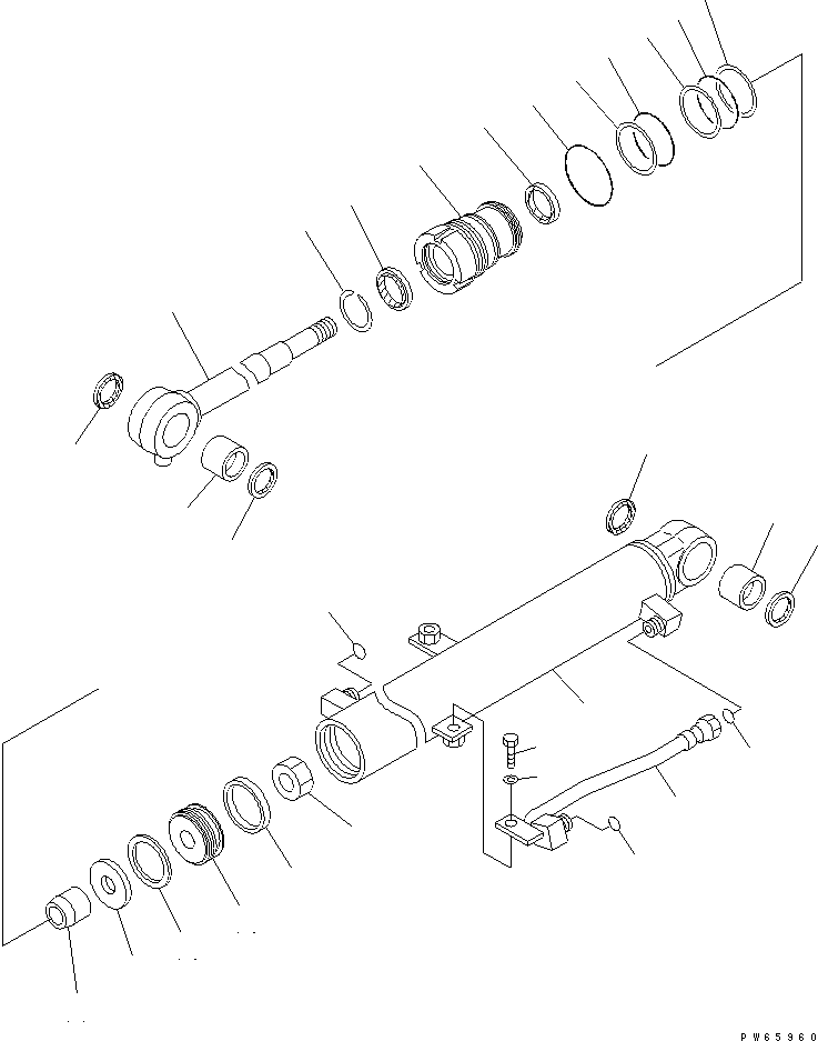 SERVICE KIT,BOOM CYLINDER 707-98-03570 KOMATSU
