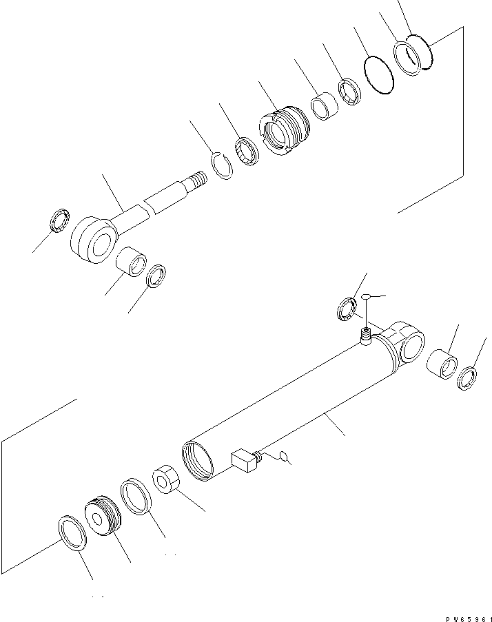 CYLINDER ASS'Y,ARM 707-00-0A550 KOMATSU