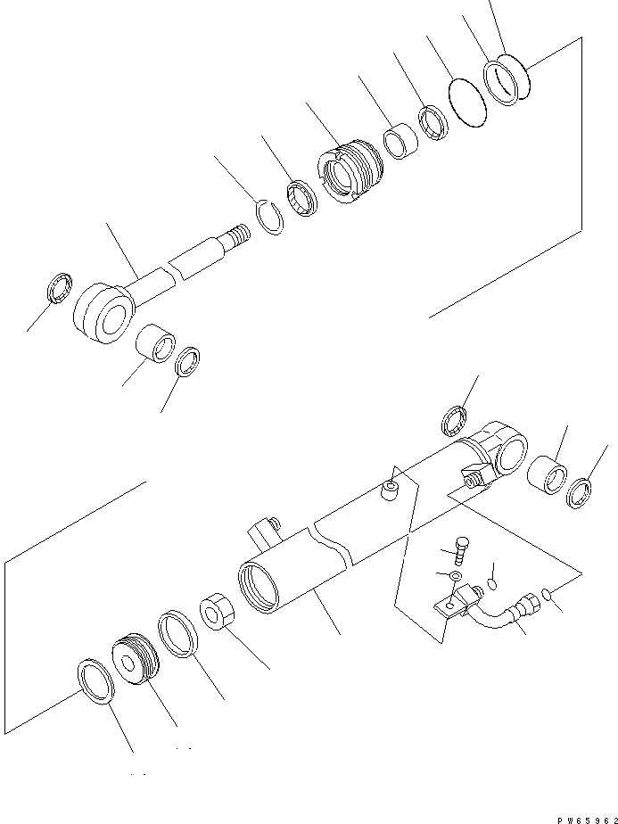 CYLINDER ASS'Y,BUCKET 707-00-0A560 KOMATSU