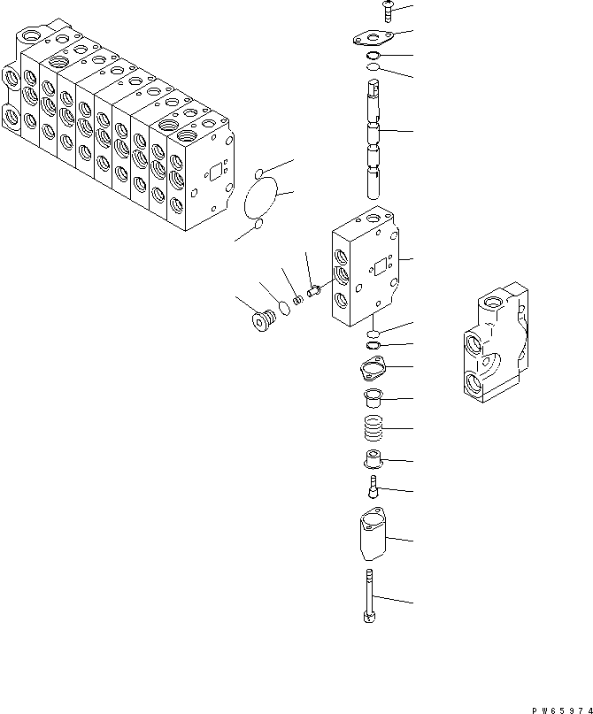 VALVE ASS'Y,VALIABLE GAGE LEG NA371421268701 KOMATSU