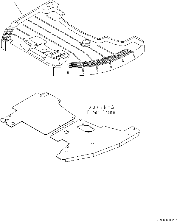 Коврик пола 22L-973-1811 KOMATSU