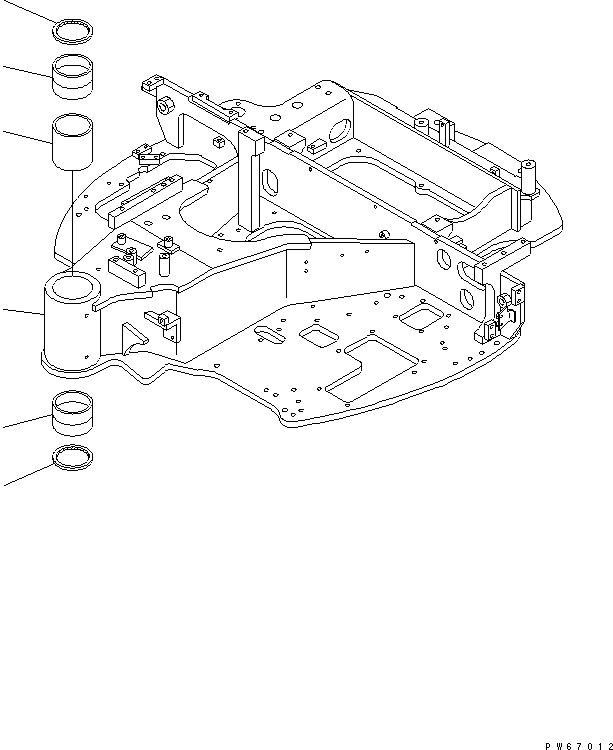 Рама 22F-46-11112 KOMATSU