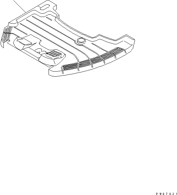 Коврик пола 22F-54-17870 KOMATSU
