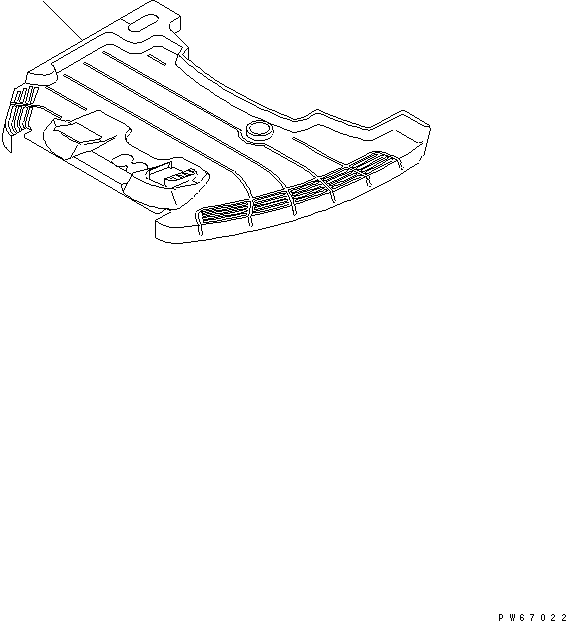 Коврик пола 22F-973-1810 KOMATSU
