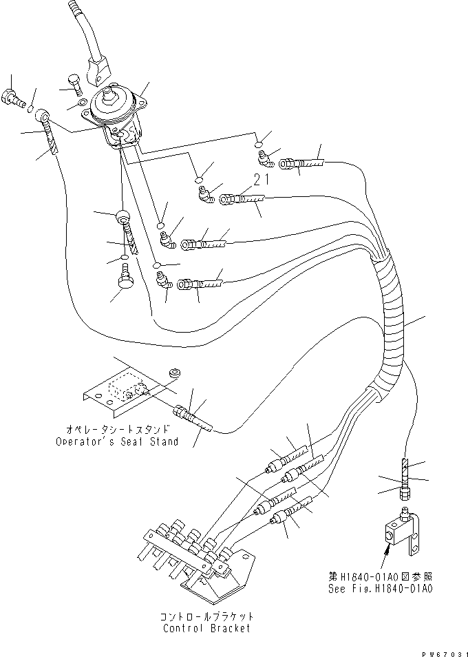 Шланг 22F-62-17110 KOMATSU