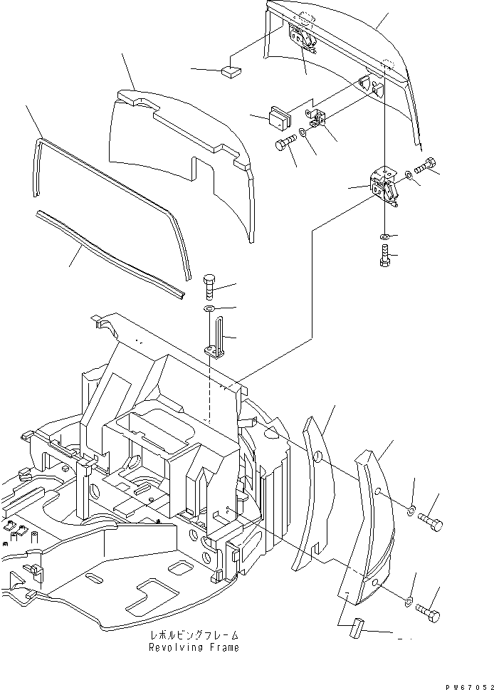 COVER ASS'Y,L.H. 22F-54-17300 KOMATSU