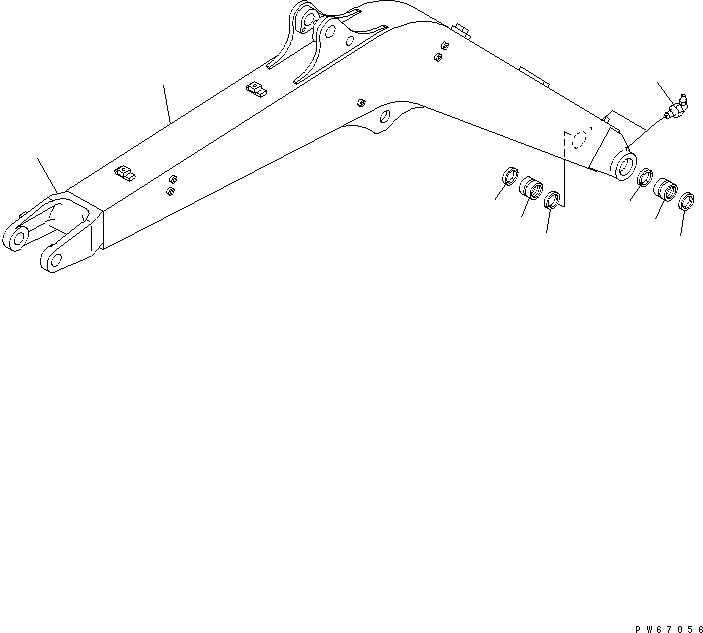 Кронштейн (сварной) 22F-70-11121 KOMATSU