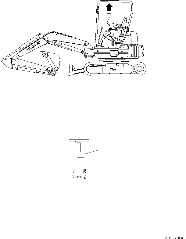PLATE, CAUTION,LIFTING (LONG ARM) 22F-98-17150 KOMATSU