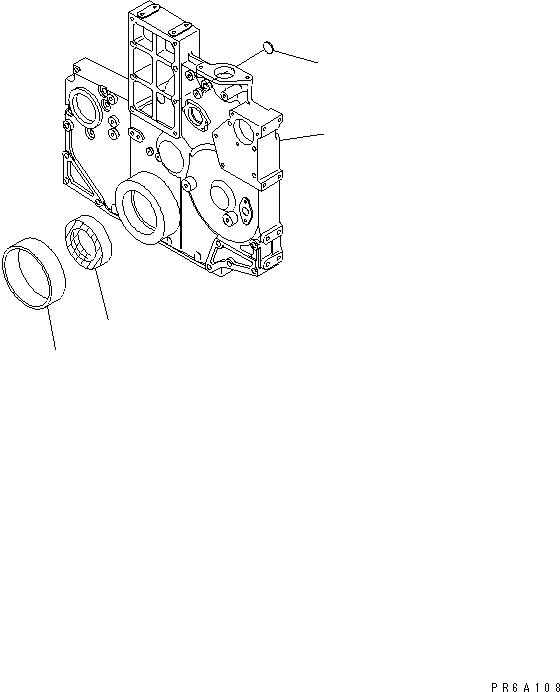 Передняя крышка 6212-22-3210 KOMATSU