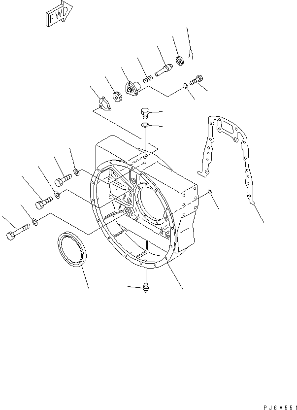 SEAL¤ REAR 6162-25-4250 KOMATSU