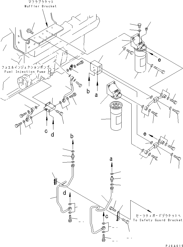 TUBE,OUTLET 6215-71-7591 KOMATSU