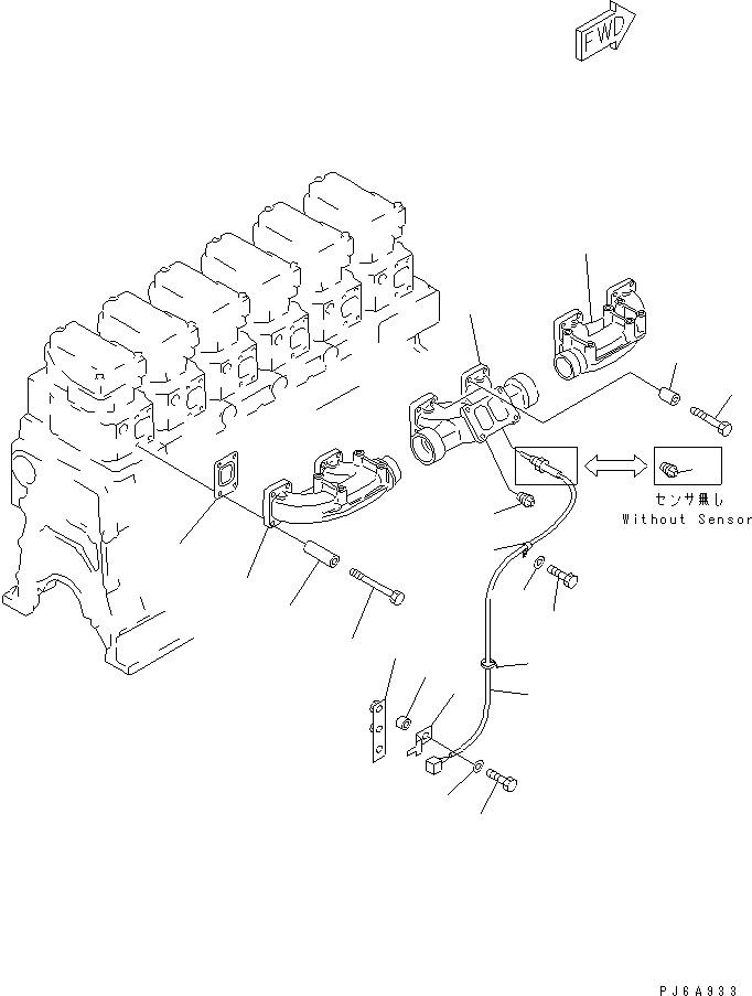 MANIFOLD,CENTER 6212-12-6150 KOMATSU