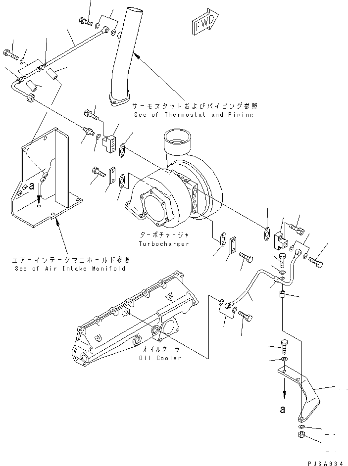 Трубка 6212-62-8280 KOMATSU