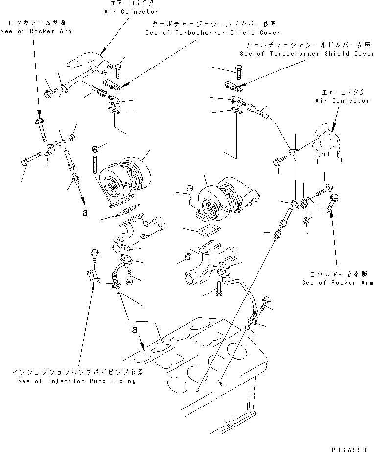 TURBOCHARGER ASS'Y,R.H. (SEE FIG.A1530-B7C2) (\1\6505-51-5050) KOMATSU