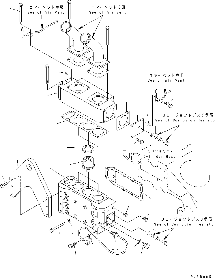 Переходник 6215-11-6160 KOMATSU