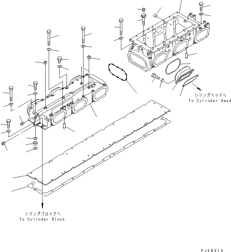 MANIFOLD,AIR INTAKE 6166-13-4210 KOMATSU