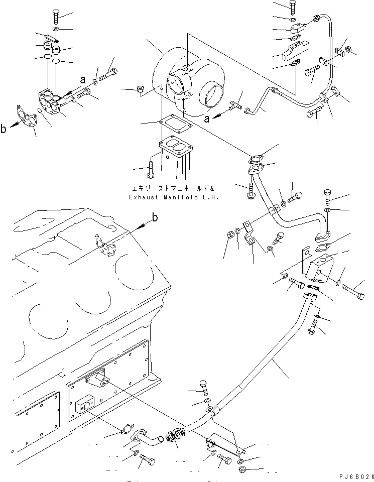 HOSE,L.H. 6166-55-8311 KOMATSU