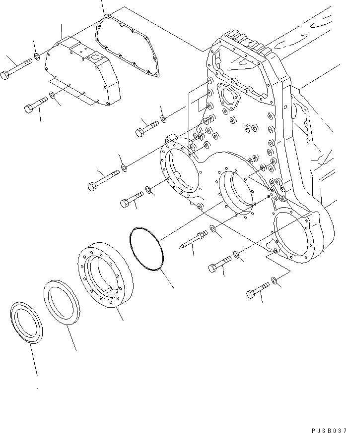 SEAL¤ FRONT 6165-21-3410 KOMATSU