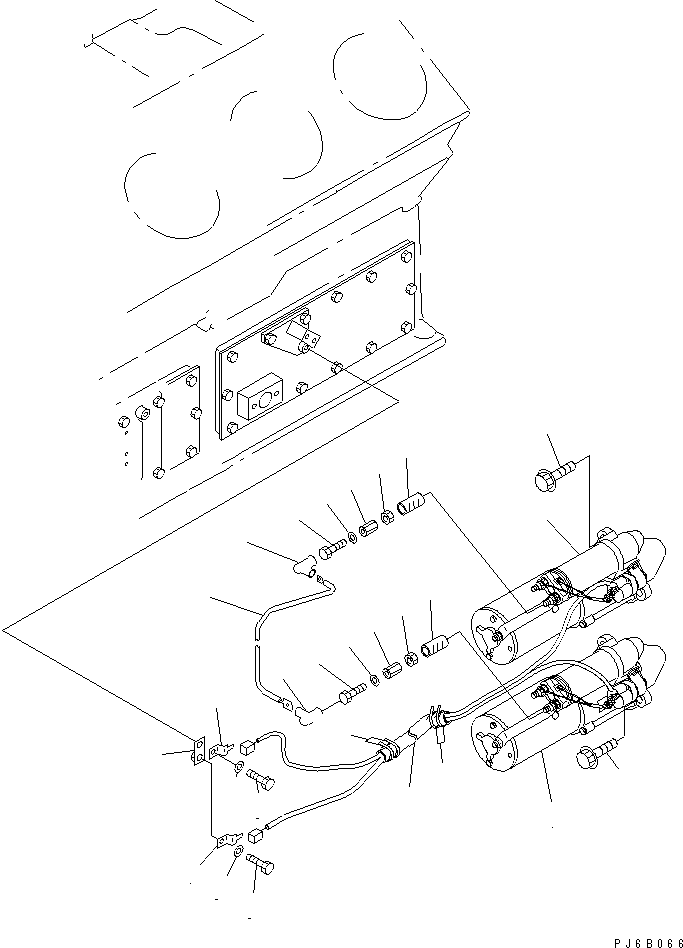 STARTING MOTOR ASS'Y,(11KW) (SEE FIG.A6210-B8A7) (600-813-5530) KOMATSU