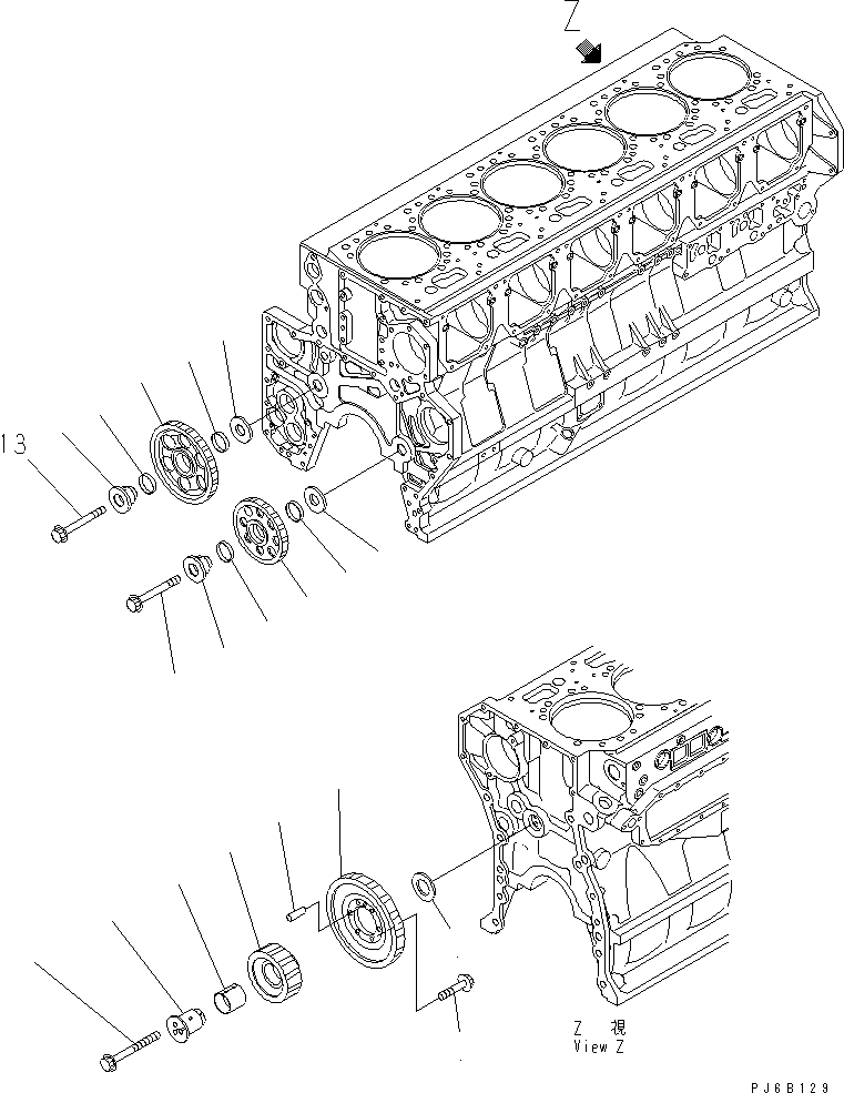 IDLER GEAR ASS'Y (\2\6240-31-6101) KOMATSU