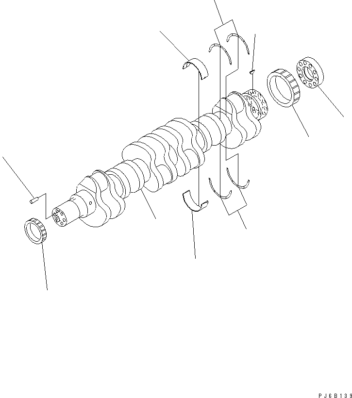 CRANKSHAFT ASS'Y 6240-31-1301 KOMATSU
