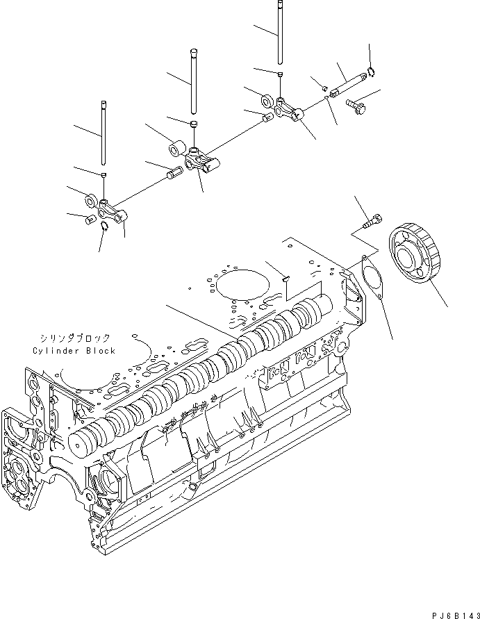 Распределительный вал 6240-41-1310 KOMATSU