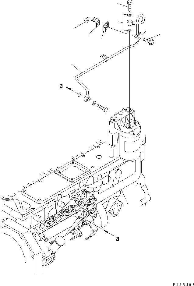Трубка 6738-71-5620 KOMATSU