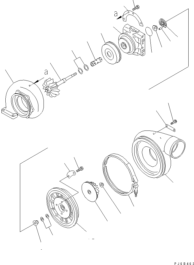 HOUSING,TURBINE 6505-63-4470 KOMATSU