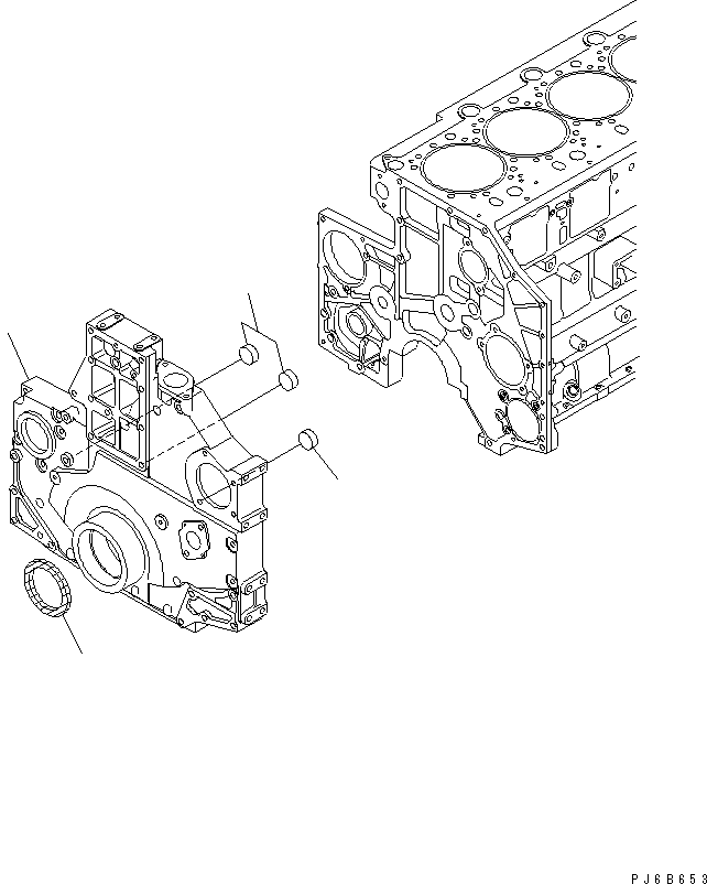 Передняя крышка 6217-21-3222 KOMATSU