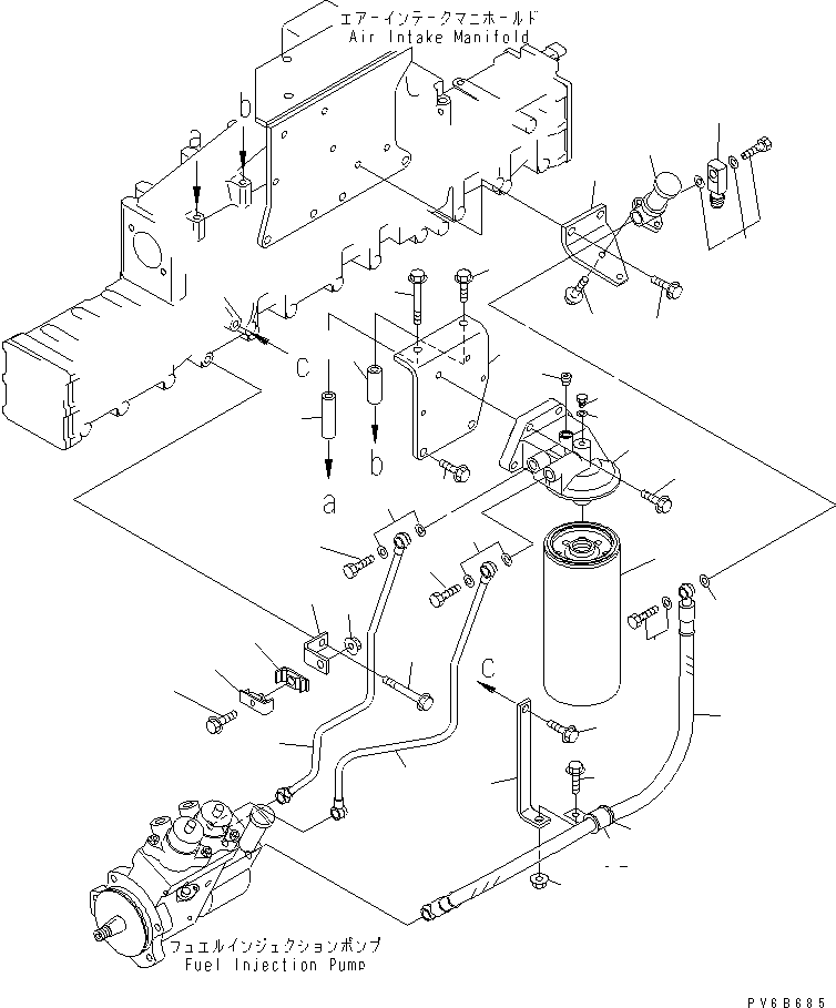 HEAD,FUEL FILTER 6217-17-6212 KOMATSU