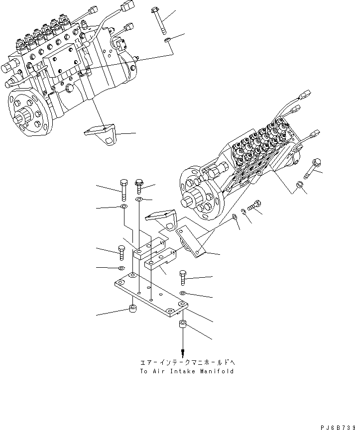 Болт 01438-01000 KOMATSU