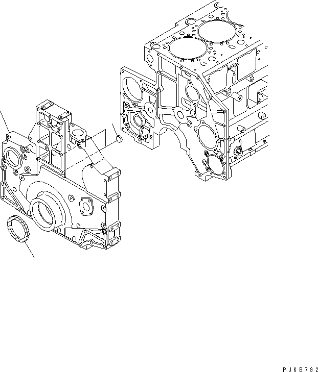 Передняя крышка \1\6217-21-3211 KOMATSU