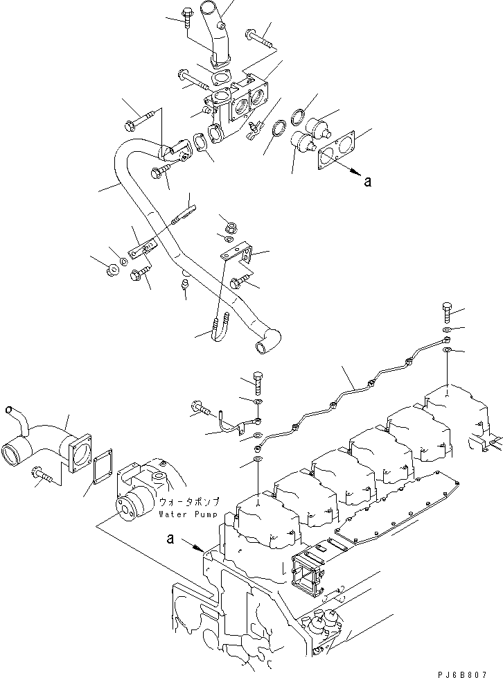 Трубка 6218-61-6833 KOMATSU