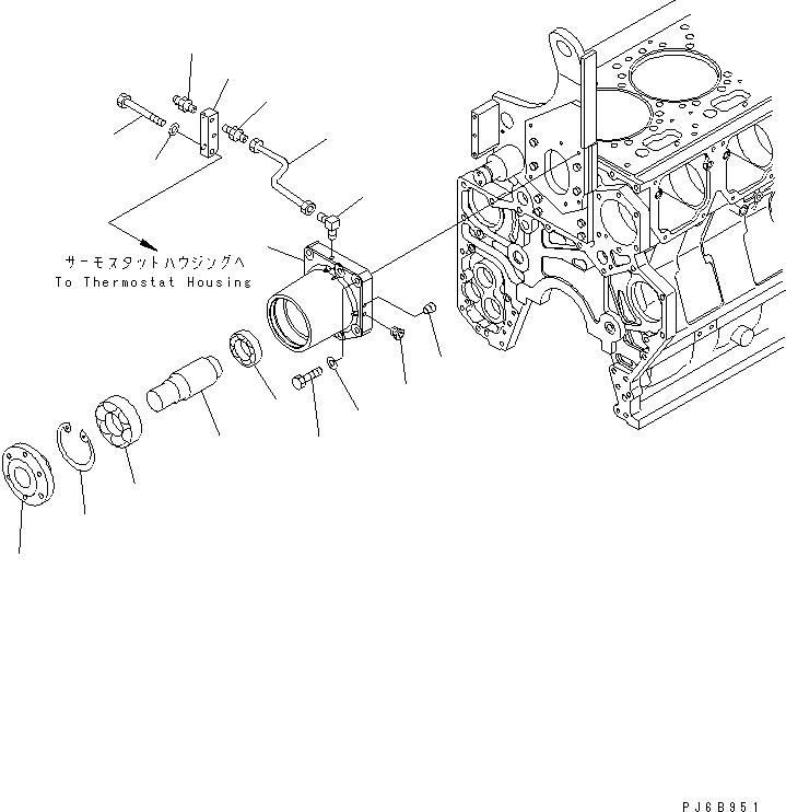 Соединение 6240-61-4970 KOMATSU